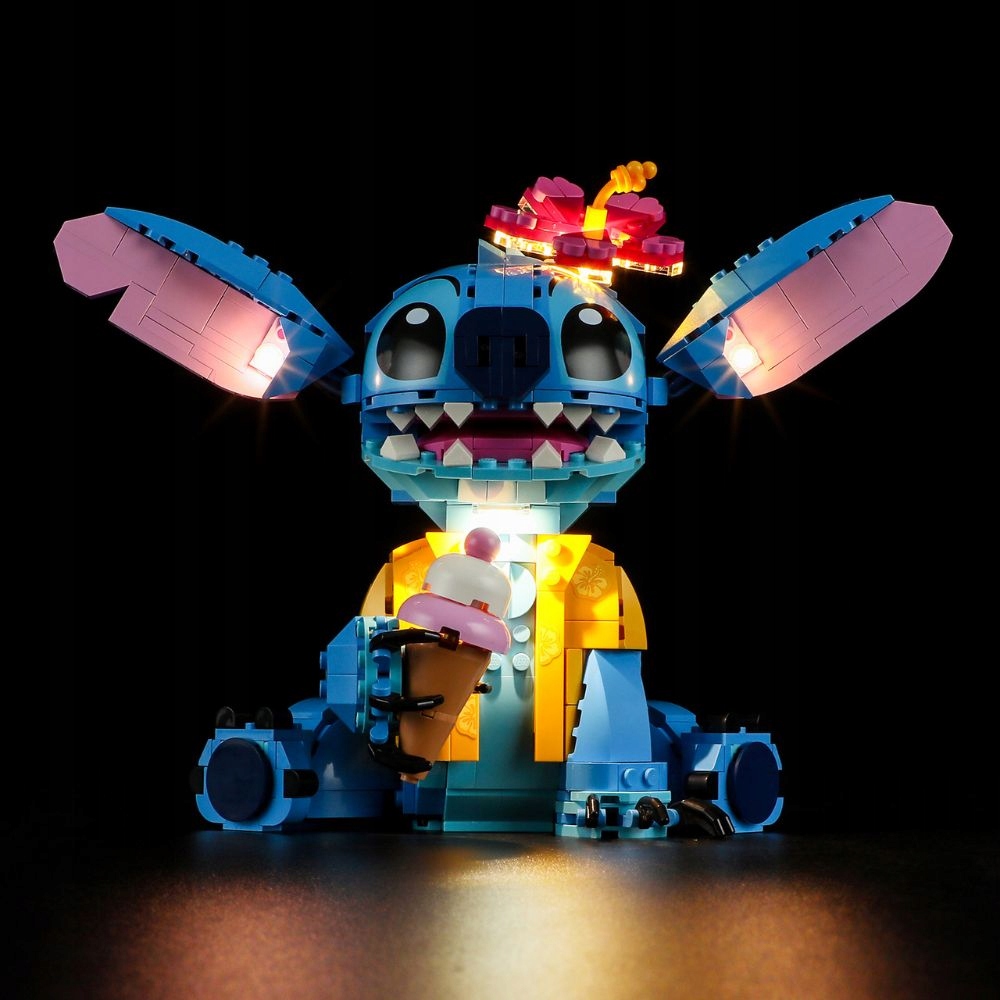 Vyhradená sada LED osvetlenia pre Lego Disney Stitch 43249